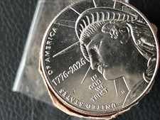 One Roll of Enduring Liberty 1776-2026 Half dollars Semiquincentennial Dual Date