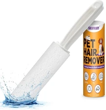 Pumice Stone Toilet Bowl Cleaner with Handle Hard Water Stain White 1 Pack 