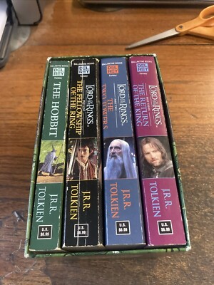 The Lord Of The Rings JRR Tolkien Box Set 4 Books (2001, Paperback) | eBay