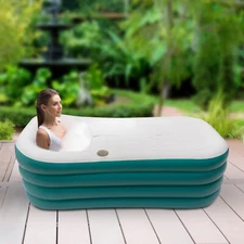Portable Foldable Bathtub Adult Large Shower Soaking Folding Water Spa Bath Tub