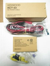  OEM Kenwood 17' KCT-23 DC Power Cable & KCT-18 Ignition Sense Cable Ham Radio 