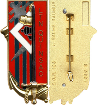 QUINSAC, LTN, 108° Promotion EOR EAA, Artillerie, MATRICULE, Balme 3837 