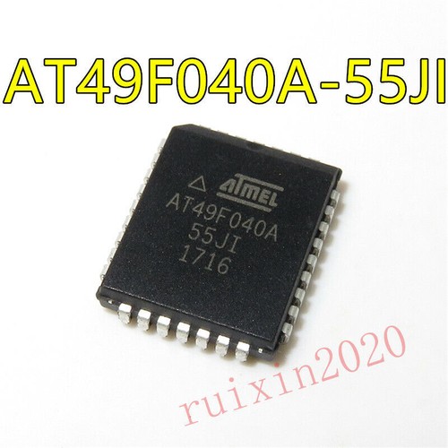 1PZ AT49F040A-55JI Memoria Flash ATF0404 PLCC-32, Nuovo, Componente Elettronico