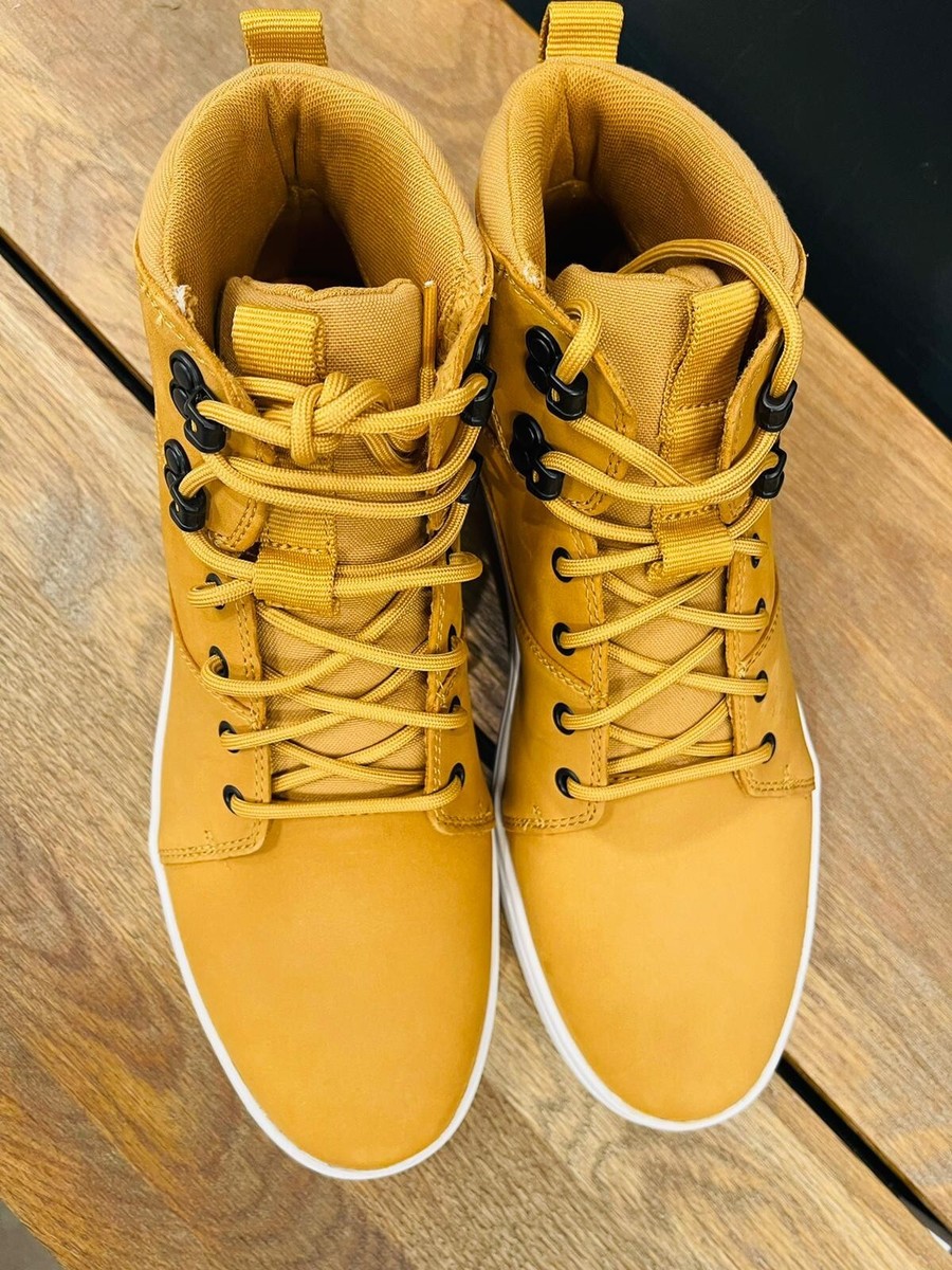 TIMBERLAND MEN'S DAVIS SQUARE CHUKKA WHEAT NUBUCK A2G8N SIZE