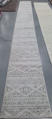 IVORY / GREY 2'-0'' x 19'-0'' Flaw in Rug, Reduced Price 1172769087 TUL272A-219