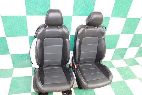 22' Mustang *-BAG* Coupe Leather Black Heat Cool Power Buckets Backseat Seats OE - Picture 11 of 20