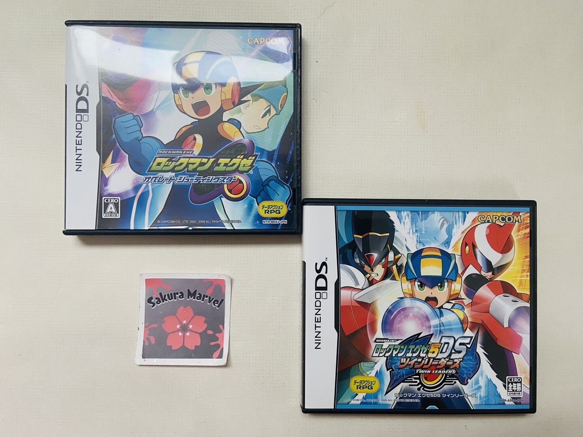 Nintendo DS Mega man Battle Network 5 Double Team Operate Shooting