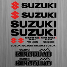 Pour SUZUKI KINGQUAD 500 AXi autocollant quad decal 14 Pièces