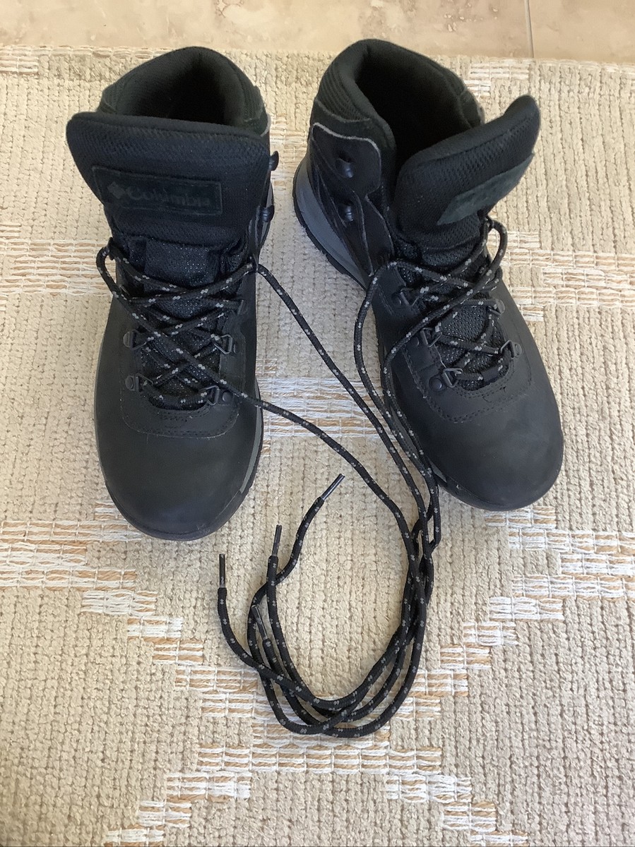 Columbia Boys/ Mens Black Size Lace up Hiking Boots