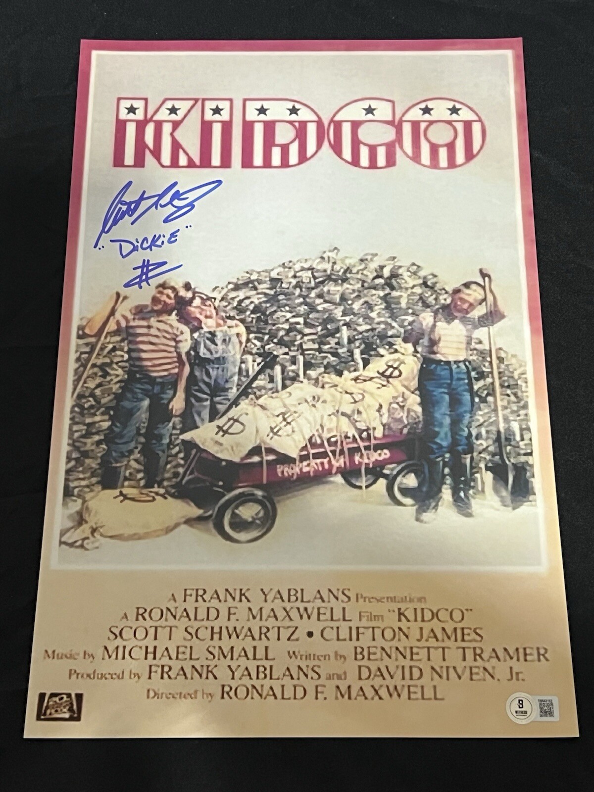 Scott Schwartz Autographed Signed 11x17 Photo Kidco Dickie Beckett 