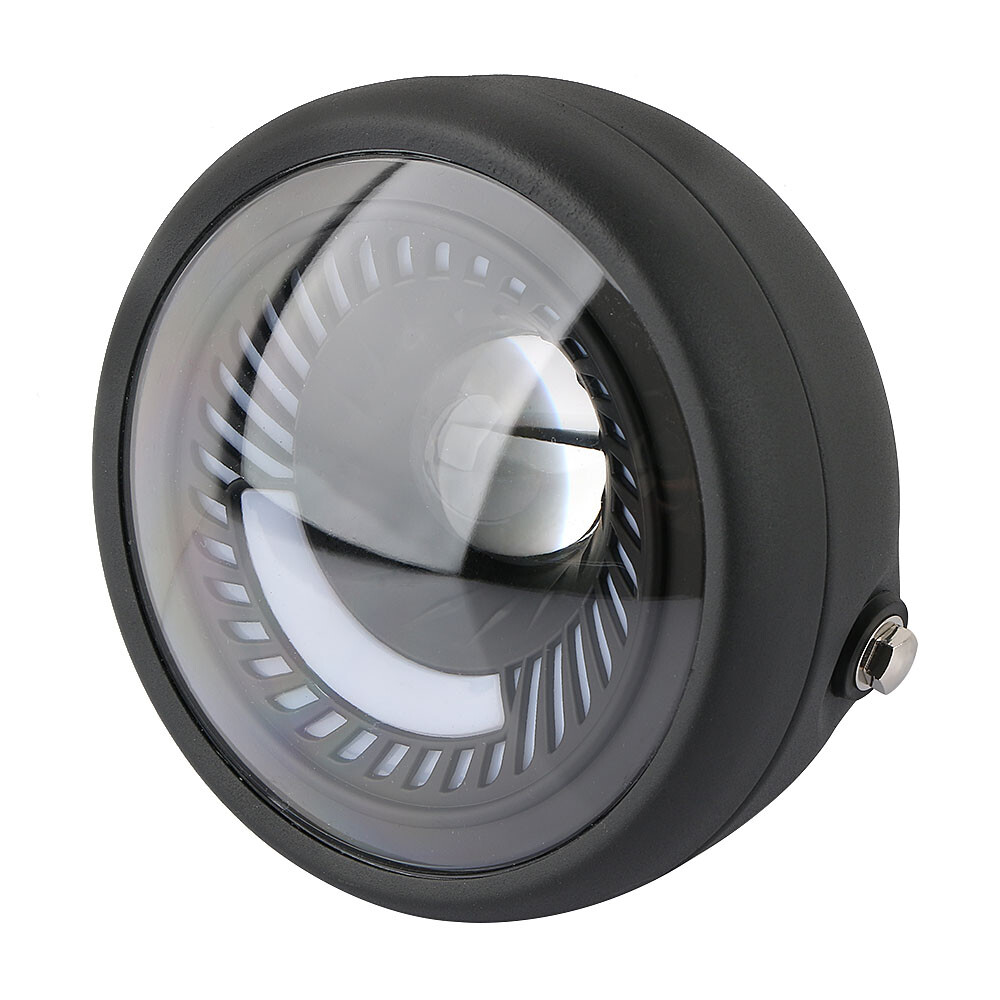 Motorcycle Spiral White Side Mount 6.5 