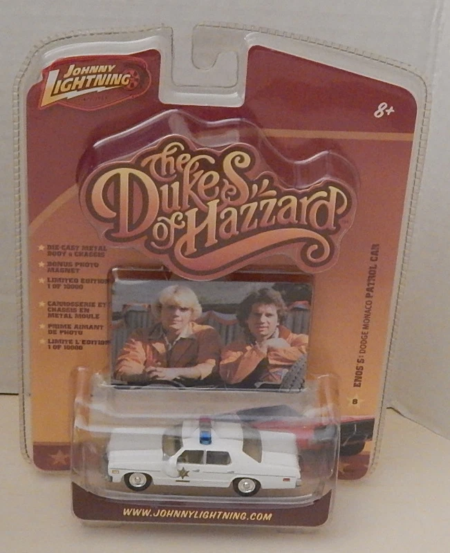 Enos's Dodge Monaco Patrol Car Johnny Lightning Duke's of Hazzard Photo Magnet - Image 3 of 4