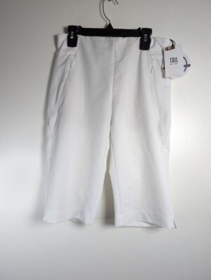 Tail White Label Golf Shorts Size 2 Bermuda 11'' Zip Pocket UPF 50 Pull On NEW