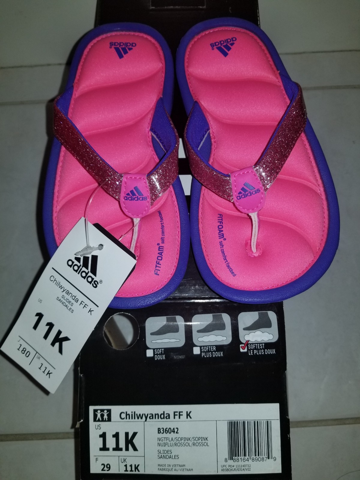 adidas fit foam sandals