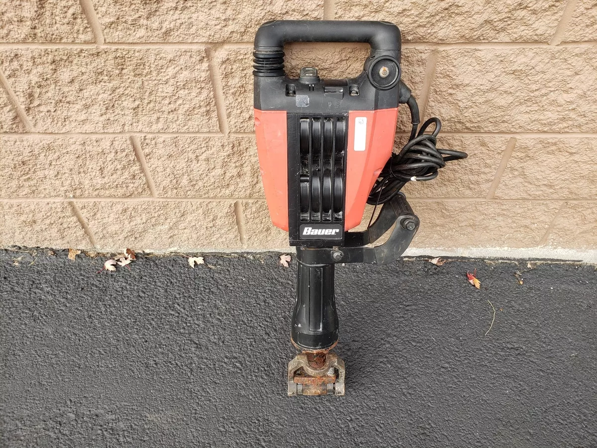 Bauer 35lb Pro Demolition Hammer Kit 15 Amp Hex Lower Wall