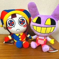 Amazing Digital Circus Pomni & Jax Big Plush Doll Set Height 9.0 inch