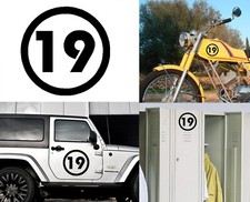 Number 19, Sticker Vinyl Version v2
