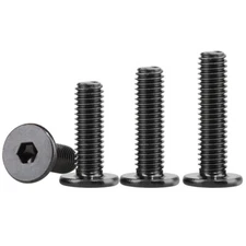 Ultra Thin Low Flat Socket Head Bolts Hex Allen Screws Black 304 Stainless Steel