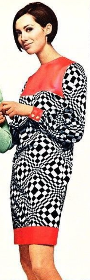 1966 VOGUE Vintage Sewing Pattern DRESS B32” (81cm) (2249R) Yves Saint Laurent