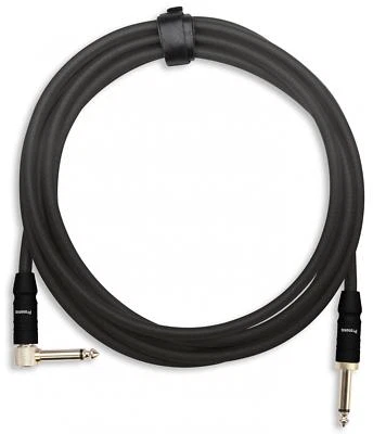 3m Profesional DJ PA Ángulo Jack Instrumentos Cable Guitarra Eléctrica Audio Cable Negro