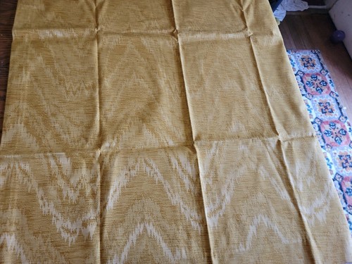 BURLINGTON HOUSE DRAPERIES 4 LARGE 5 VALANCE LOT CURTAINS YELLOW GOLD MCM VTG - Picture 9 of 11