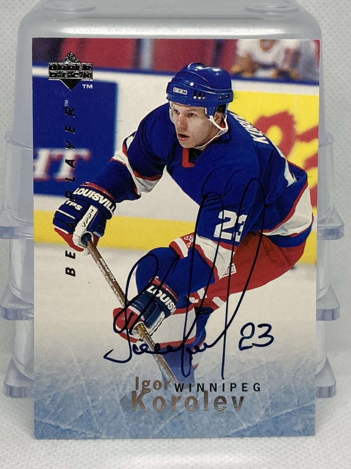 1995-96 Upper Deck Be a Player Auto Igor Korolev #S135 Autograph