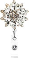 Luxury Retractable Badge Holder, Bling Badge Reel, Sparkling Name Badge