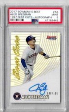 2017 Bowman's Best Alex Bregman 1997 Best Cuts Auto PSA GEM 9