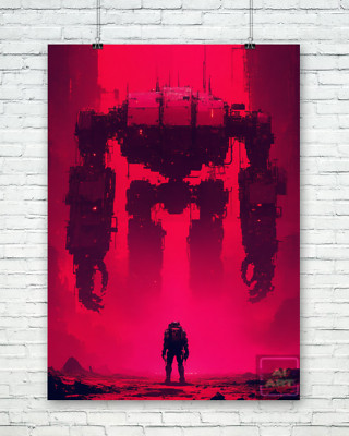 Digital Poster Science Fiction & Dystopia -  Ai-Art #44