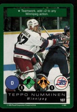 Teppo Numminen 1995-96 Playoff One on One Challenge #107 Winnipeg Jets