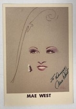 Mae West (d. 1980) Signed Autographed Vintage 5x7 Color Photo