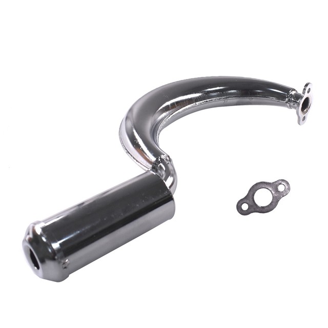 Chrome Banana Muffler Exhaust Pipe 66cc 80cc Motorized Bicycle Engine