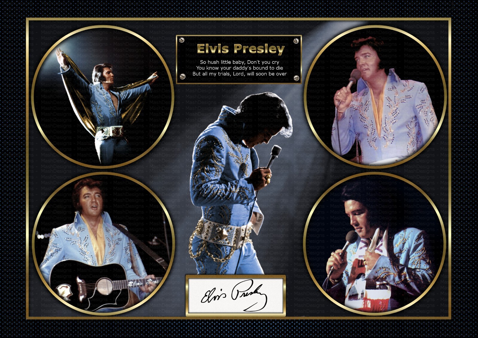 Elvis Presley - 1972 -  Exclusive Limited Edition - A4 Signed PHOTO PRINT 