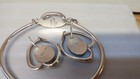 Vintage Set TAXCO Mexico Signed Black Onyx 925 Sterling Silver Bracelet Earrings — photo 5