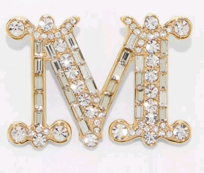 MaxMara Monogram Brooch Crystals - image 2
