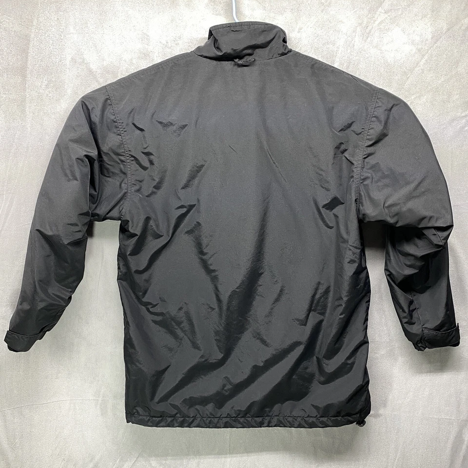 Cintas Centurylink Jacket Black Fleece Lined 31 x 22 Logo Coat Zipper Pockets - Image 3 of 4