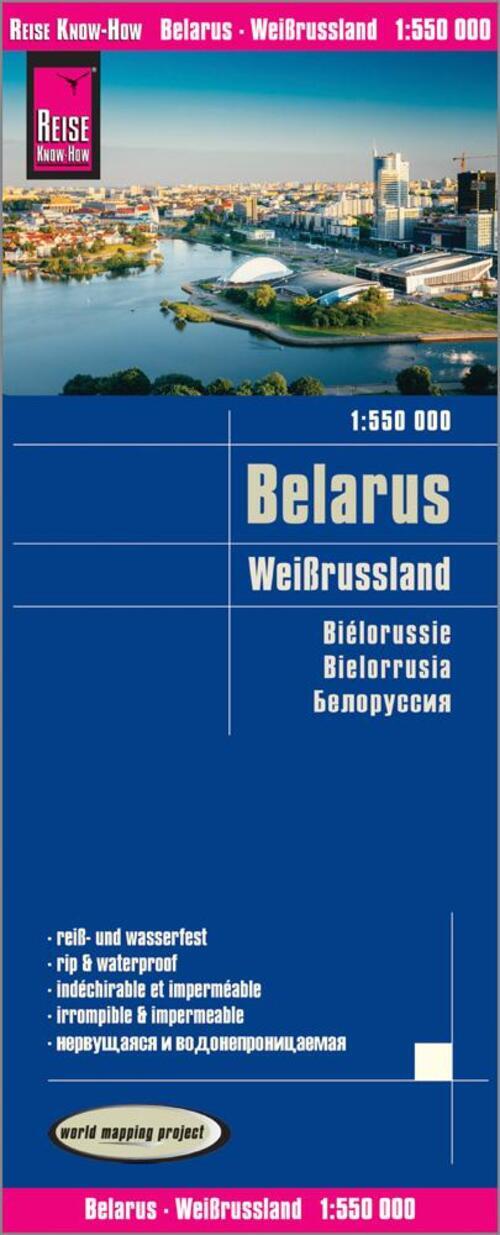 Thumbnail - Reise Know-how Landkarte Weißrussland / Belarus (1:550.000) | Verlag |