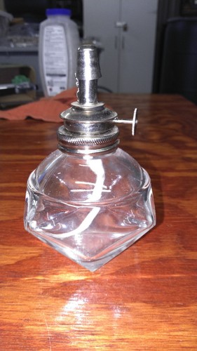 Glass Alcohol Lamp Spirit Lamp Burner Adjustable 3/16 Wick