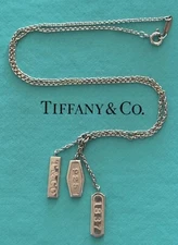 Tiffany & Co  Necklace 1837 Elements Pendant & Necklace 16" Sterling Silver 925