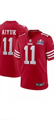 NWT Brandon Aiyuk Super Bowl LVIII 49ers Nike Home Game Jersey