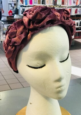 NWT Mauve Velvet Rose Headband for Women | eBay