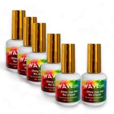 WAVE gel Shiny Top Gel No Clean 0.5 Oz (Pack of 6)