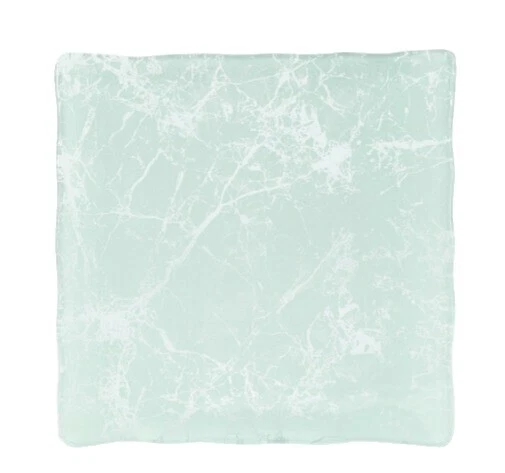 Bandejas decorativas contemporánea de vidrio