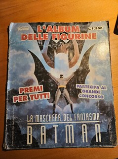 Album figurine LA MASCHERA DEL FANTASMA BATMAN Editrice EDIGAMMA COMPLETO