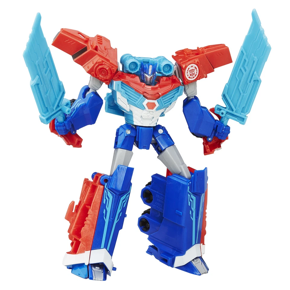 Transformers Robots in Disguise Warrior Class POWER SURGE OPTIMUS PRIME Figure - Image 2 of 3