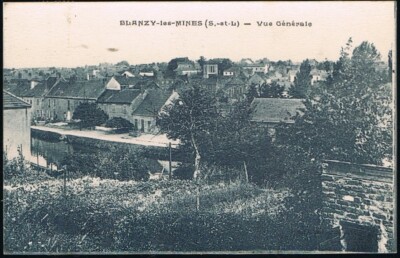 BLANZY les MINES 71 CPA geschrieben an Herrn und Frau J. Marin 9 Kurse Lafayette Lyon ~1930