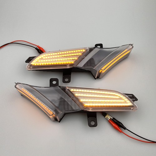 LED Dynamic Side Marker Light Indicator For Porsche Cayenne 957 967 07-10 Clear - Foto 4 di 13