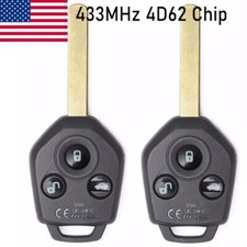 2x For Subaru Forester 2008 2009 2010 2011 2012 New 433mhz 4d62 Remote Key Fob 2x For Subaru Forester 2008 2009 2010 2011 2012 New 433mhz 4d62 Remote Key Fob