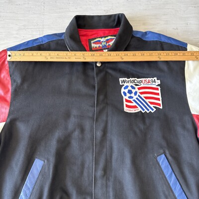 Vintage 1994 Jeff Hamilton World Cup Team USA Soccer Jacket Sz XL