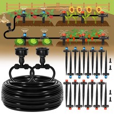 110FT Quick-Connect Drip Irrigation Kit, Garden Watering System DIY Automatic...
